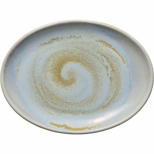 Libbey 801222541000100 Heart & Soul 10" x 7.5" Oval Breeze Coupe Platter