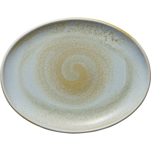 Libbey 801223141000100 Heart & Soul 12" x 9.41" Oval Breeze Coupe Platter