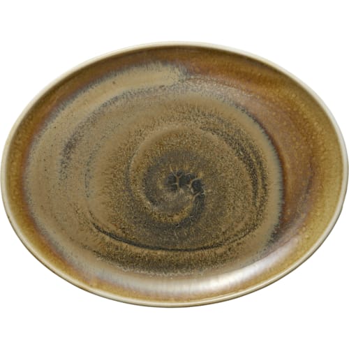 Libbey 801223141000102 Heart & Soul 12" x 9.41" Oval Cumin Coupe Platter