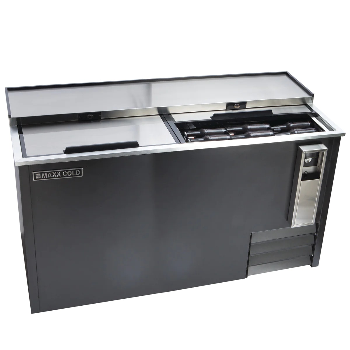 Maxx Cold MXCR65BHC 17 Cu. Ft. Horizontal Bottle Cooler, 115V