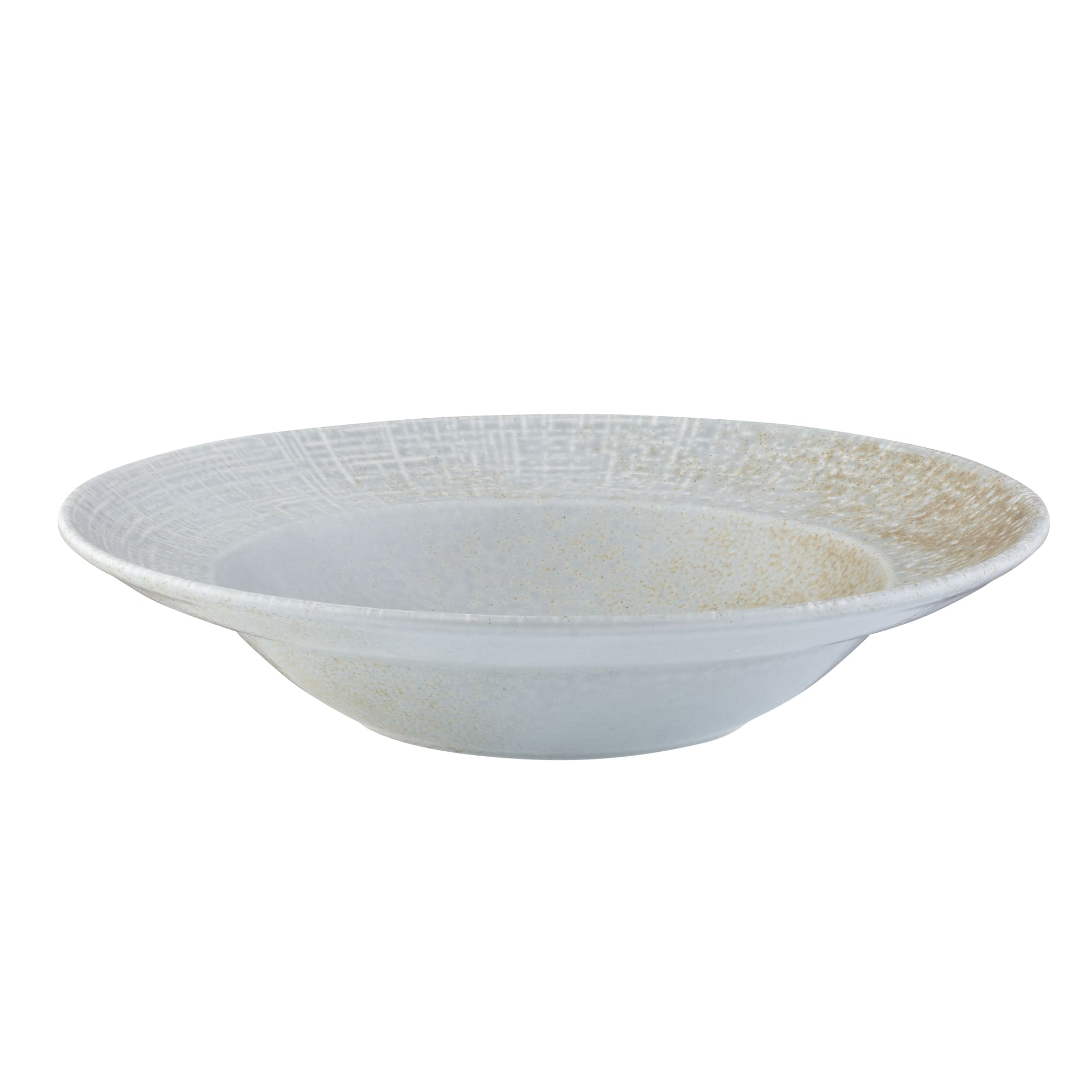 Mikasa 5316277 Foundation Miro 11.111" Round White Wide Rim Deep Plate
