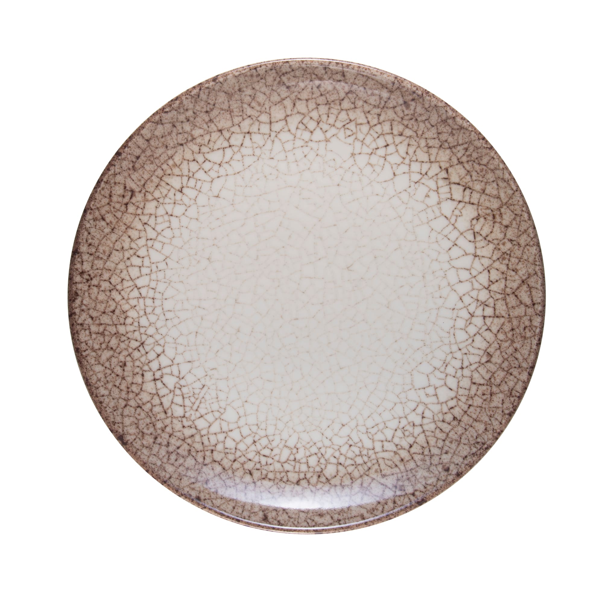 Mikasa 5315825 Brulee Deserto 6" Round Brown Coupe Rim Plate
