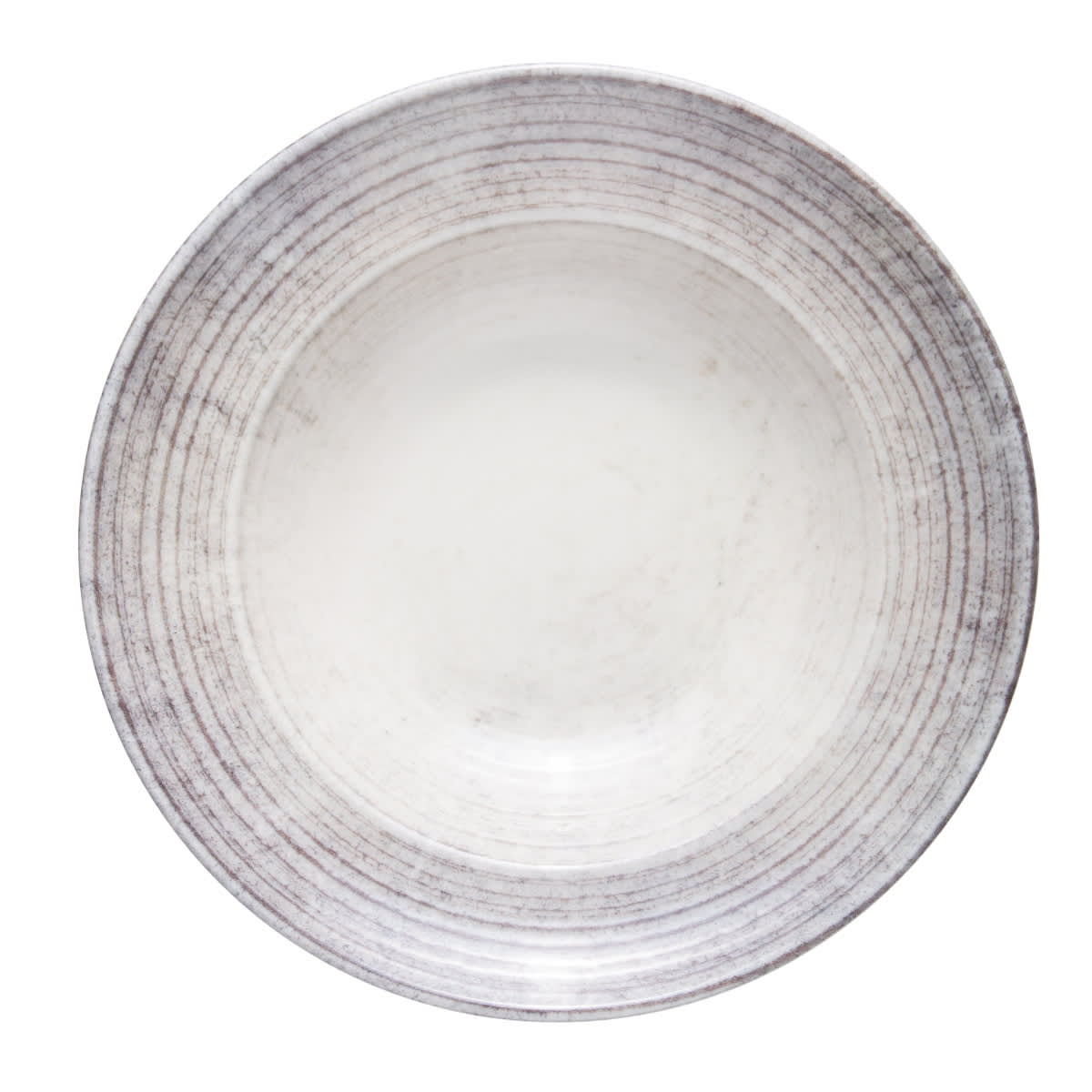 Mikasa 5316190 Smoke Fume 11.111" Round Black Wide Rim Deep Plate