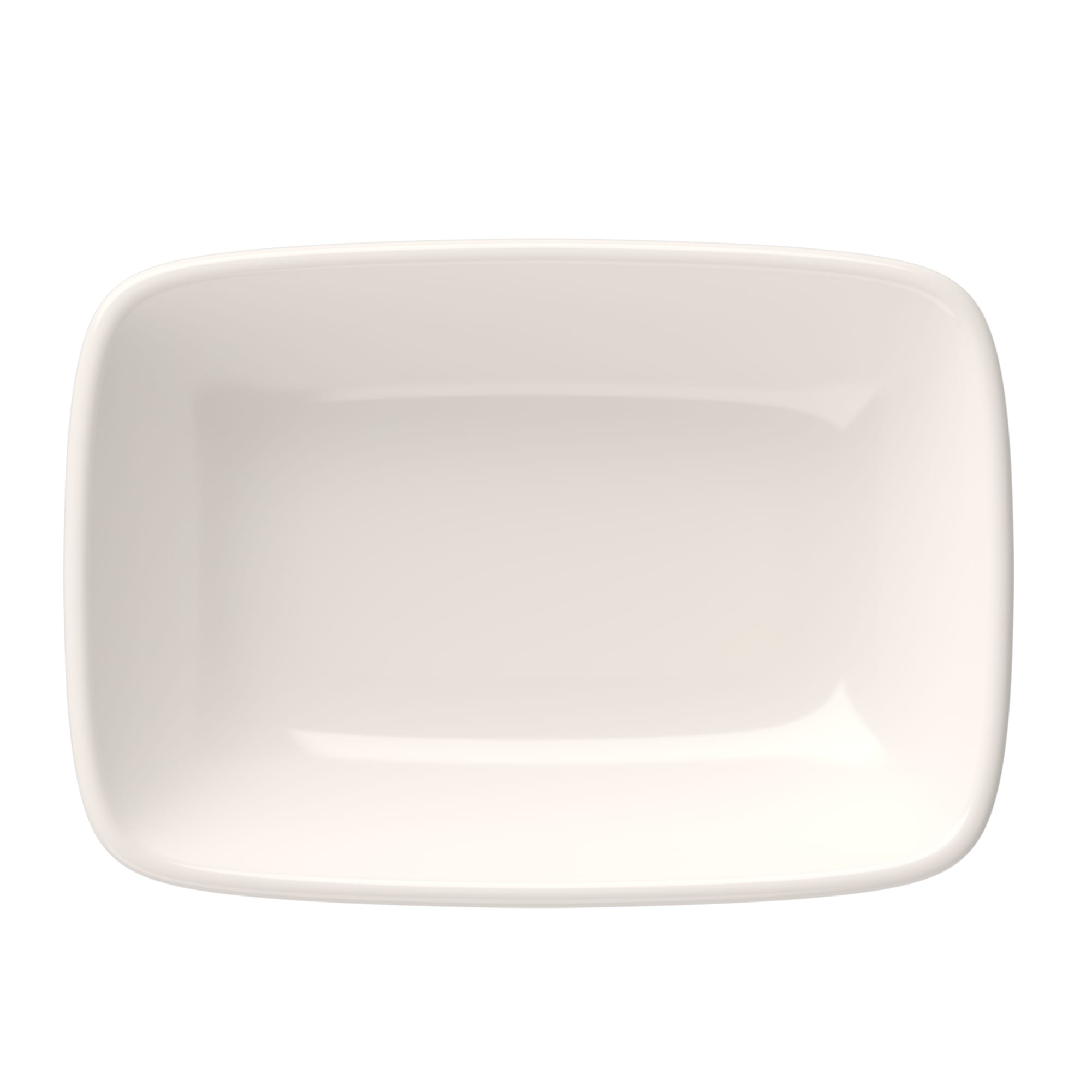 Mikasa 5316286 Foundation Quadro 5.556" x 3.875" Rectangle White Wide Rim Platter
