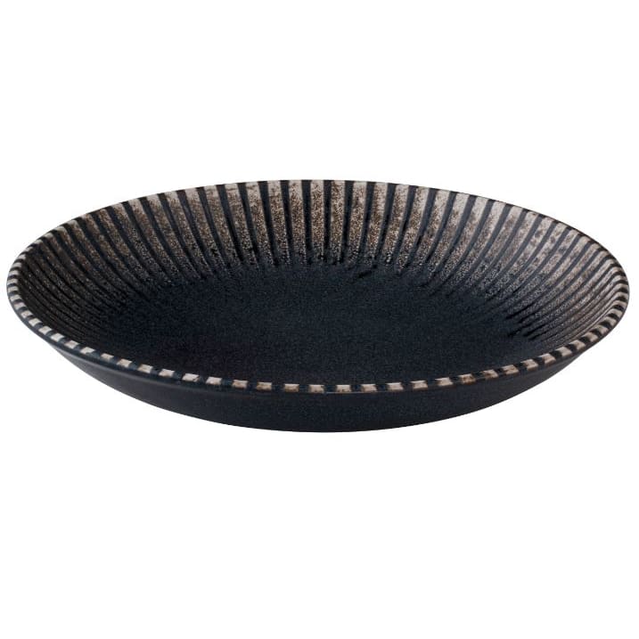 Mikasa 5315978 Reckless 8.8" Round Black Coupe Rim Deep Plate