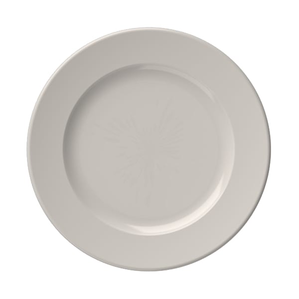 Mikasa 5316183 Foundation Frame 9.75" Round White Wide Rim Plate