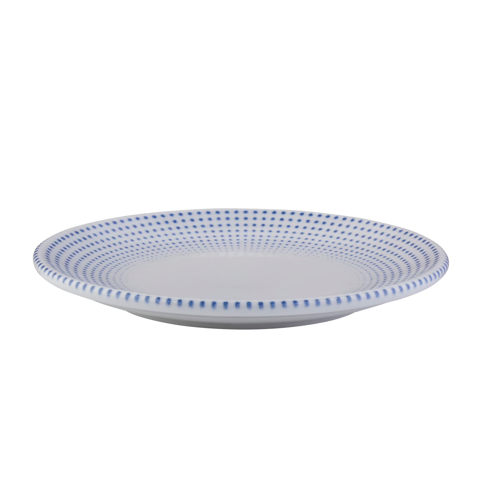 Mikasa 5316074 Azure Harmony Blue 10.667" Round Blue Coupe Rim Plate