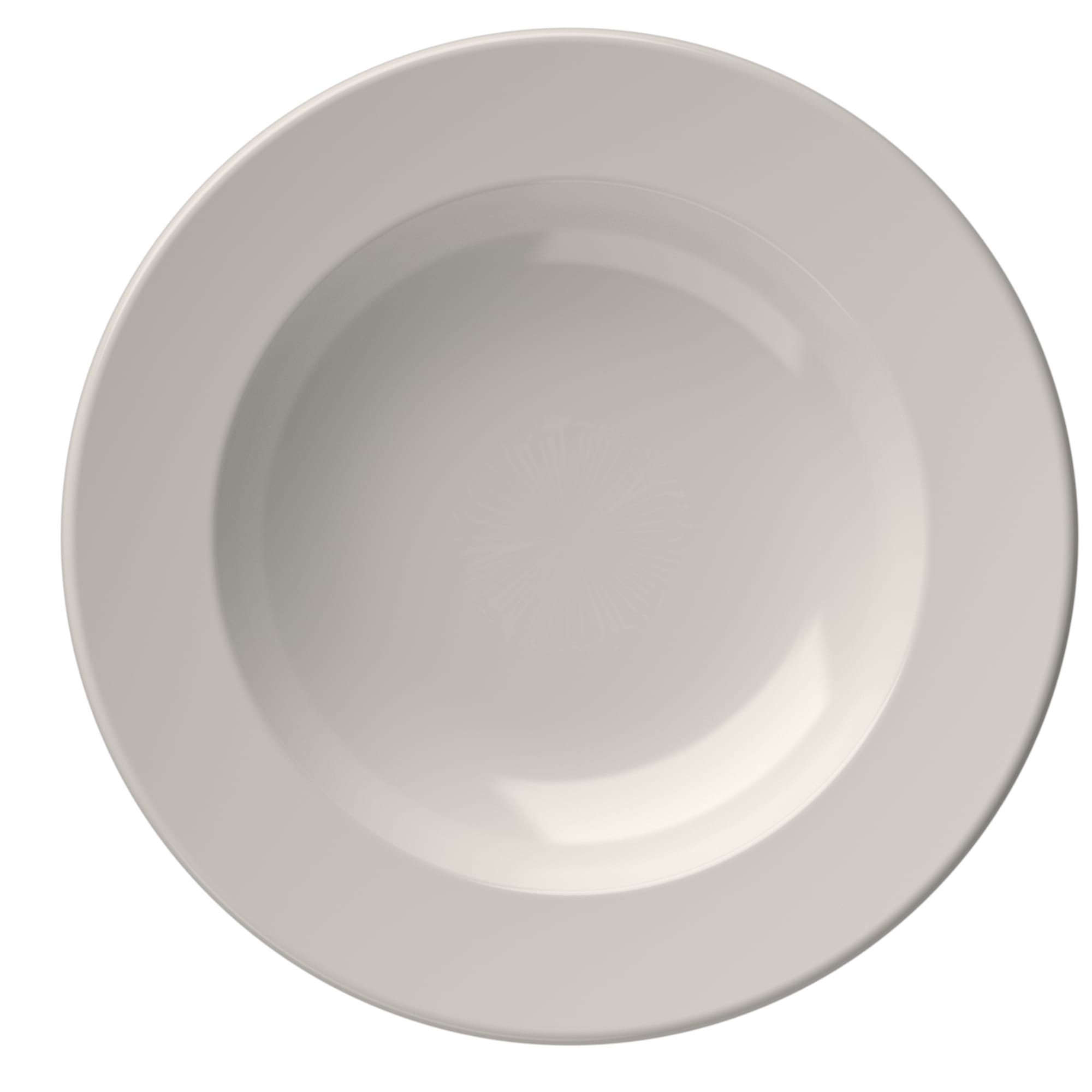 Mikasa 5316186 Foundation Frame 9" Round White Wide Rim Deep Plate