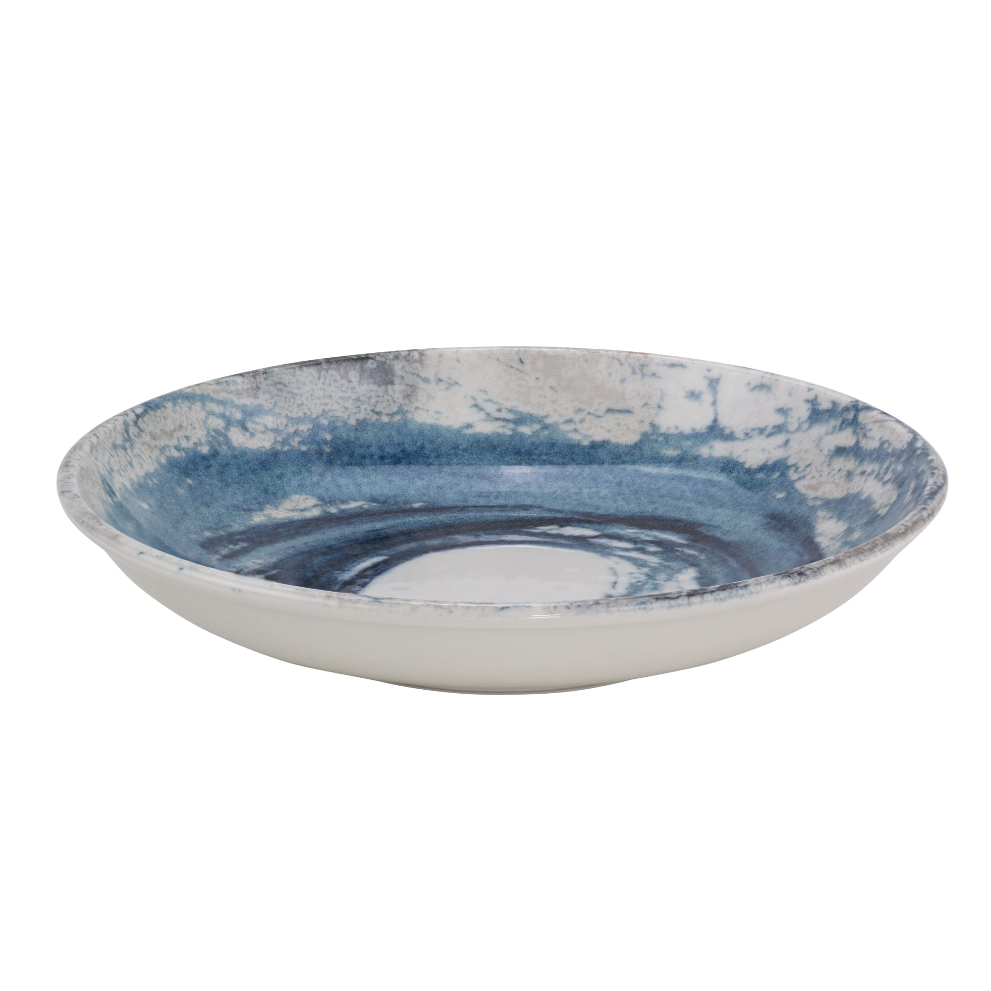 Mikasa 5315736 Azure Water Color 8.8" Round Blue Coupe Rim Deep Plate