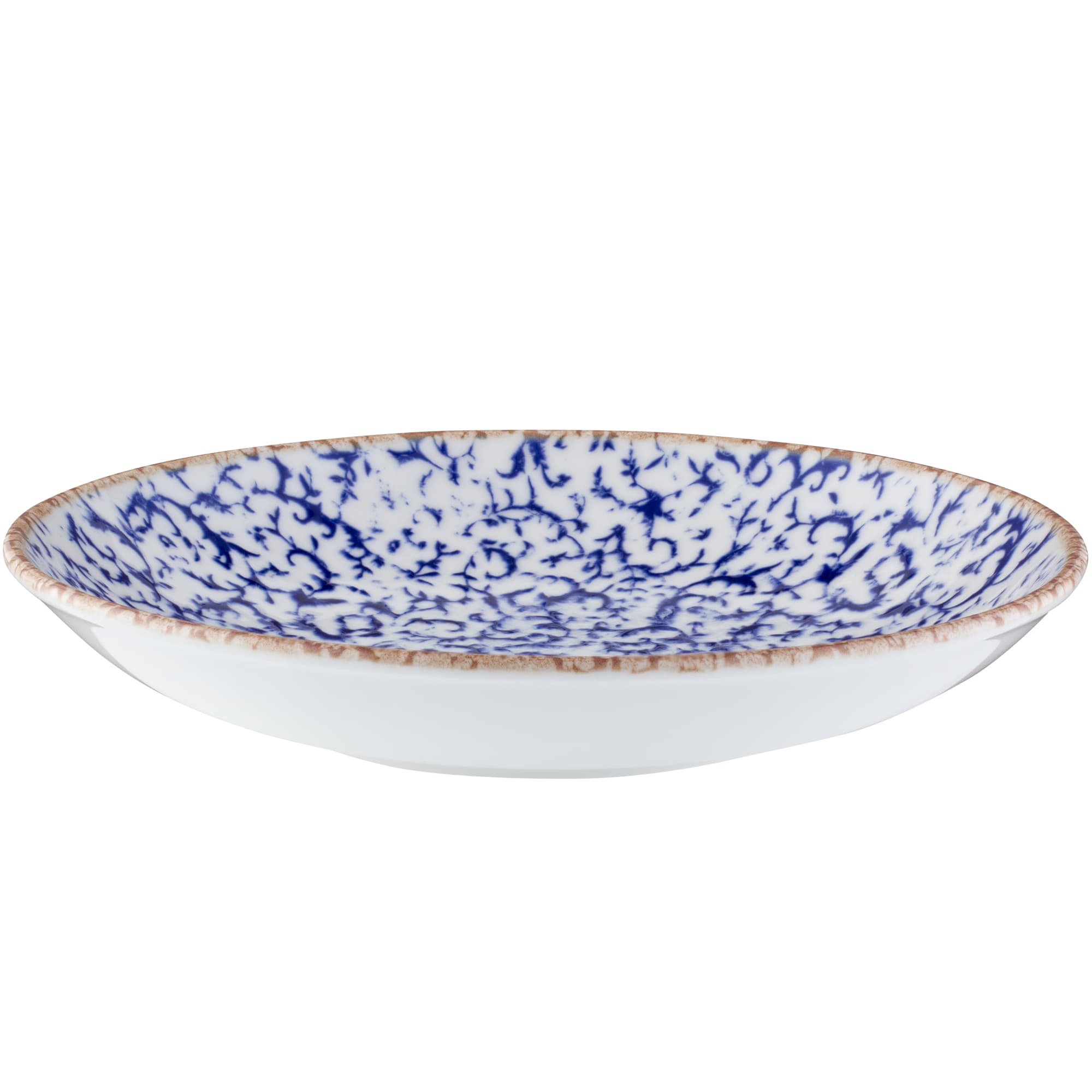 Mikasa 5316007 Venecia 9.86" Round Blue Coupe Rim Deep Plate