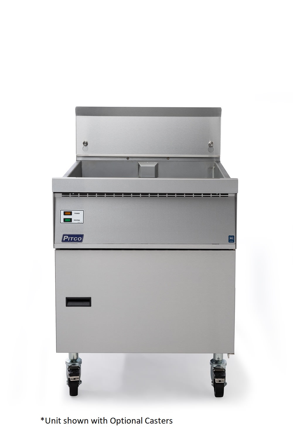 Pitco® FBG24 Flat-Bottom Floor Fryer, 87 lb. Tank, Natural Gas