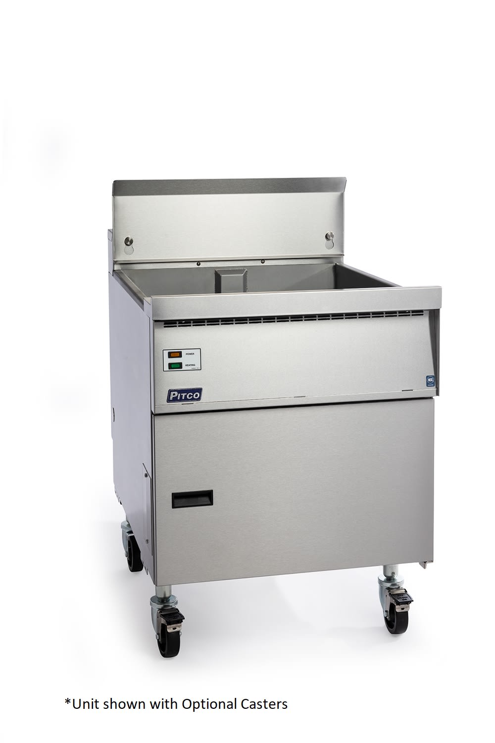 Pitco® FBG18 Flat-Bottom Floor Fryer, 65 lb. Tank, Natural Gas