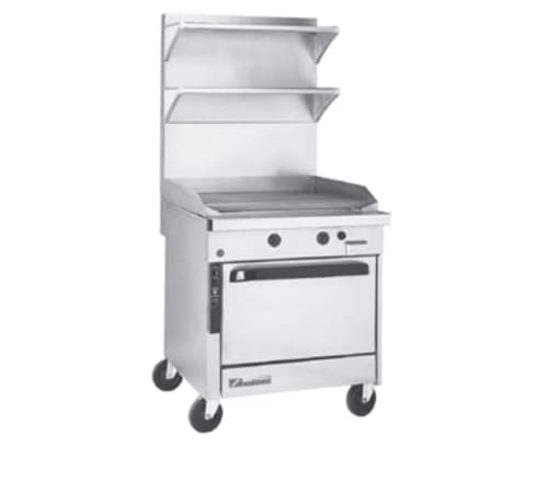 Southbend P36A-TTT 36" Platinum Sectional Thermostatic Griddle Range with Convection Oven, LP Gas