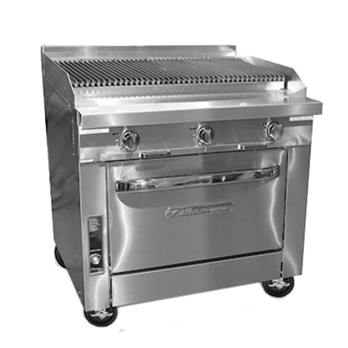 Southbend P36A-CCC 36" Platinum Sectional Charbroiler Range with Convection Oven, Natural Gas