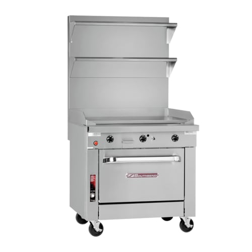 Southbend P32C-TT 32" Platinum Sectional Thermostatic Griddle Range with Cabinet Base, LP Gas