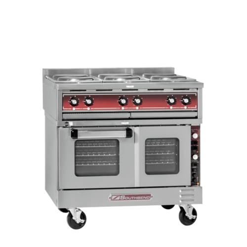 Southbend SE36T-BBB 36" Electric Range with (6) Burners and TruVection Oven, 240V, Three Phase