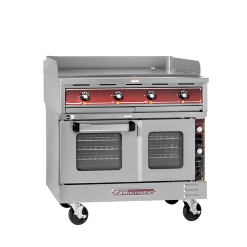 Southbend SE36T-TTT 36" Thermostatic Griddle Range and TruVection Oven, 240V, Three Phase