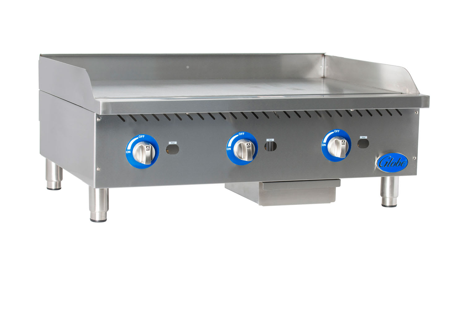 Globe GG36G 36" Gas Countertop Griddles with Manual Control - Natural Gas, 90000 BTU