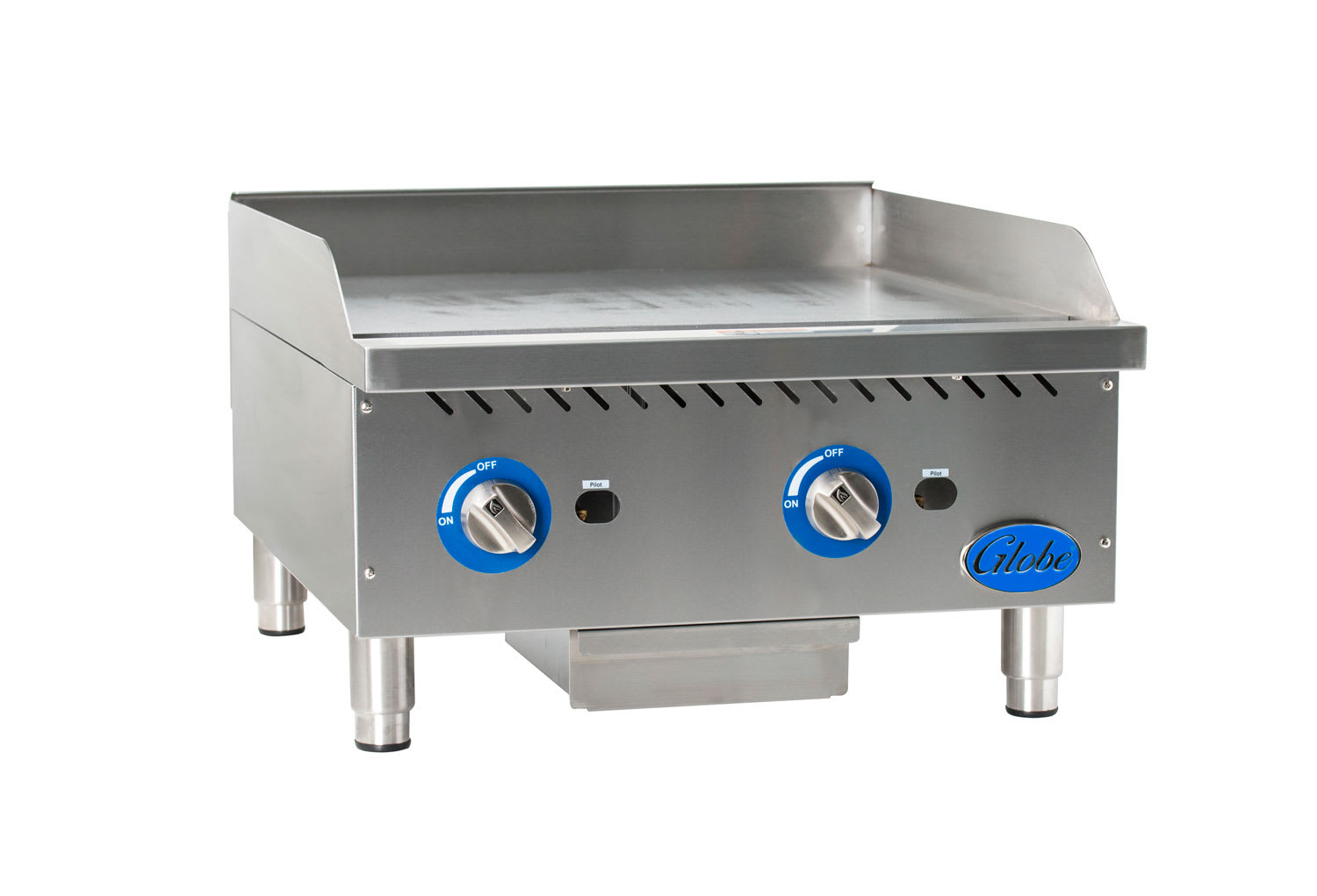 Globe GG24G 24" Gas Countertop Griddles with Manual Control - Natural Gas, 60000 BTU