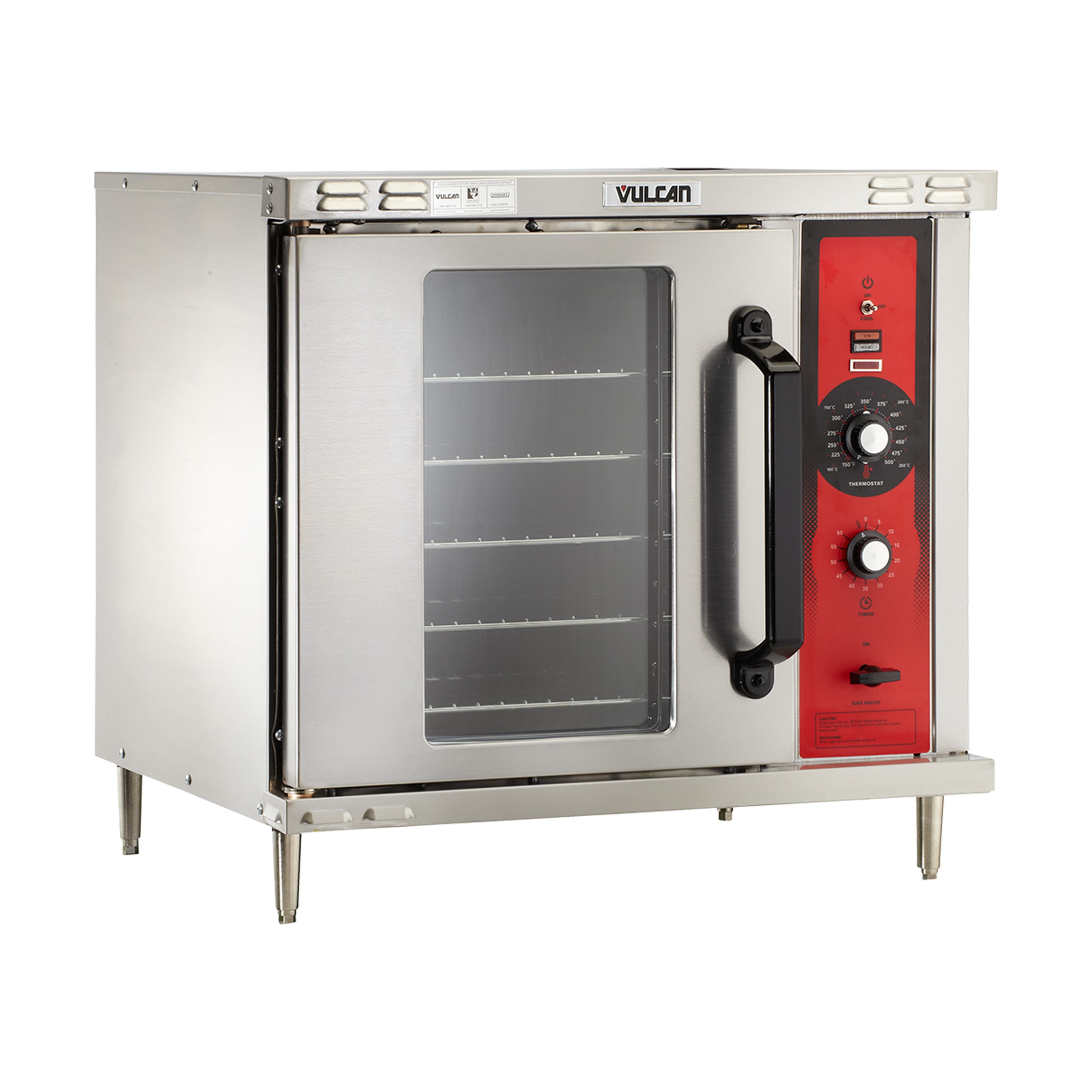 Vulcan GCO2D Half-Size Single-Deck Oven, LP Gas