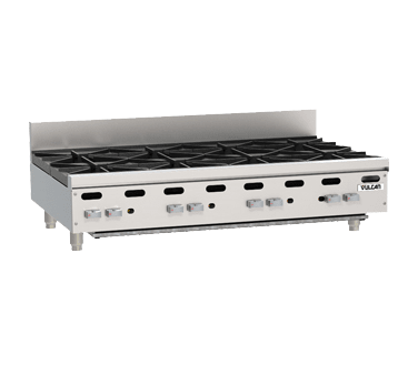 Vulcan VHP848U 48" Heavy-Duty Step-Up Countertop Range with (8) Burners, Natural Gas