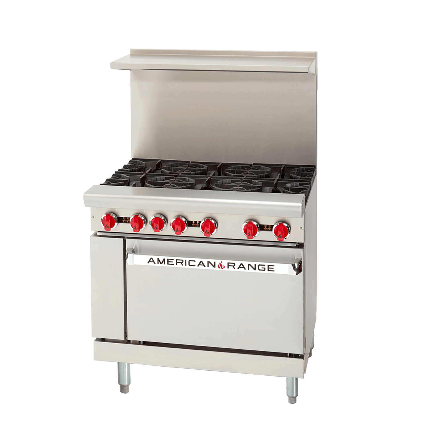 American Range AR-6 36" Range with (6) Open Burners and Standard Oven, Natural Gas