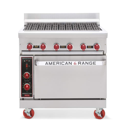 American Range AR-3RB 36" Radiant Broiler Range with (6) Burners and Standard Oven, LP Gas