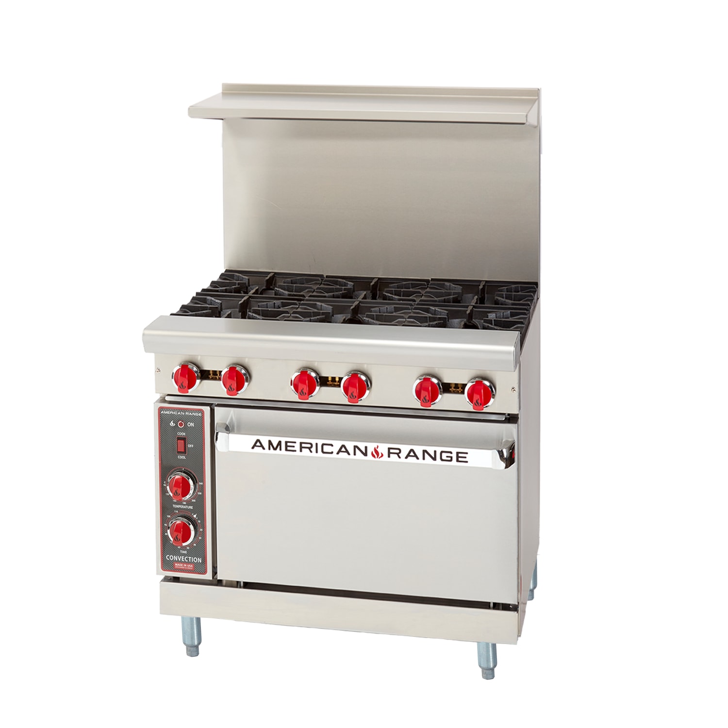 American Range AR-6-C 36" Range with (6) Open Burners and Convection Oven, Natural Gas