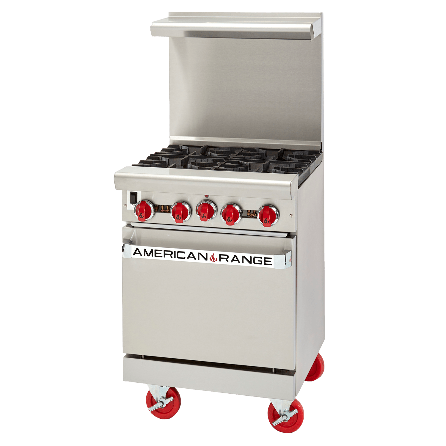 American Range AR-12G-2B 24" Griddle Range with (2) Open Burners and Standard Oven, LP Gas