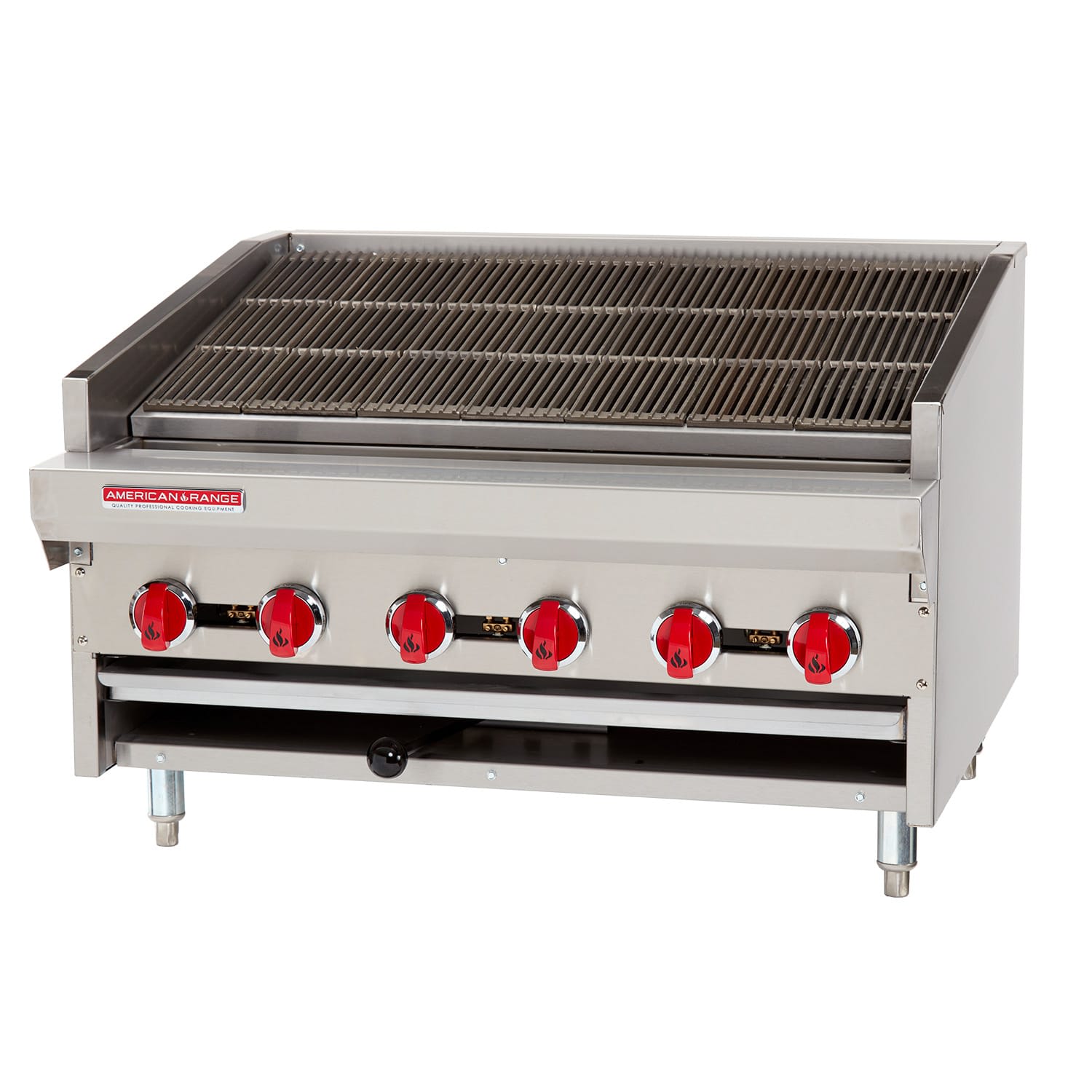 American Range ADJ-48 48" Adjustable Countertop Charbroiler, Natural Gas