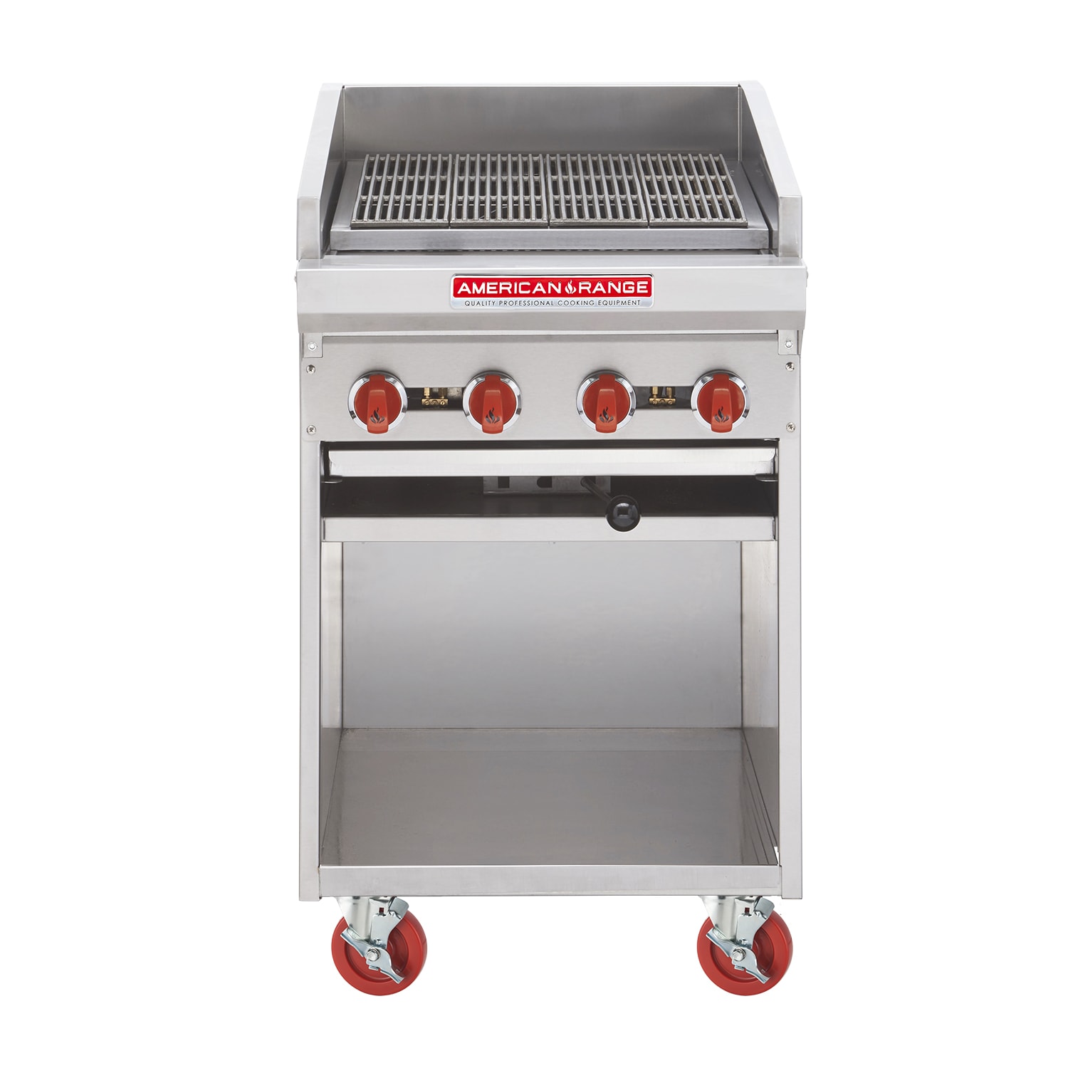 American Range ADJF-48 48" Adjustable Floor Charbroiler, LP Gas