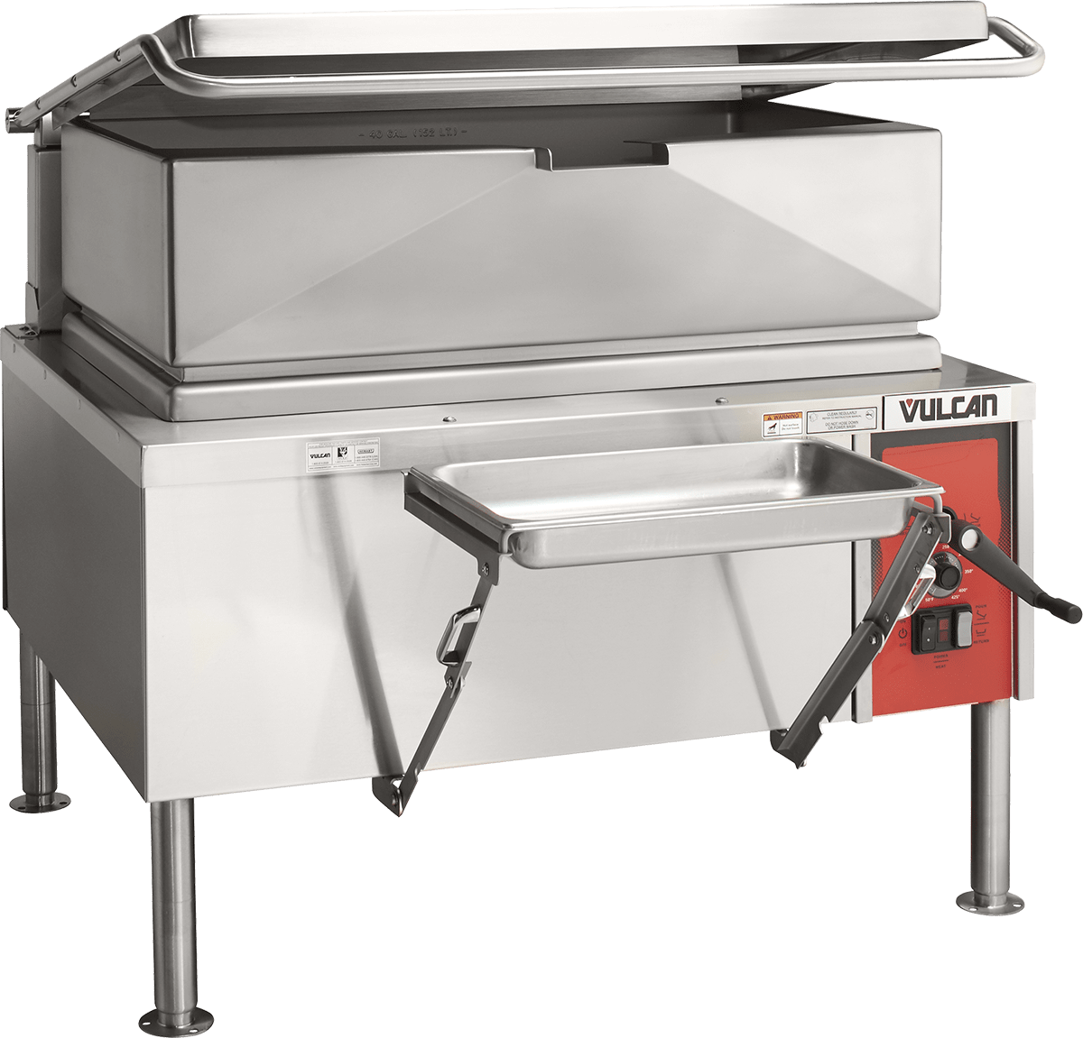 Vulcan VE40 40-Gallon Tilting Braiser, 240V, Three Phase