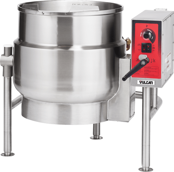 Vulcan K60ELT 60-Gallon Floor-Mounted Tilting Kettle, 240V, Single Phase