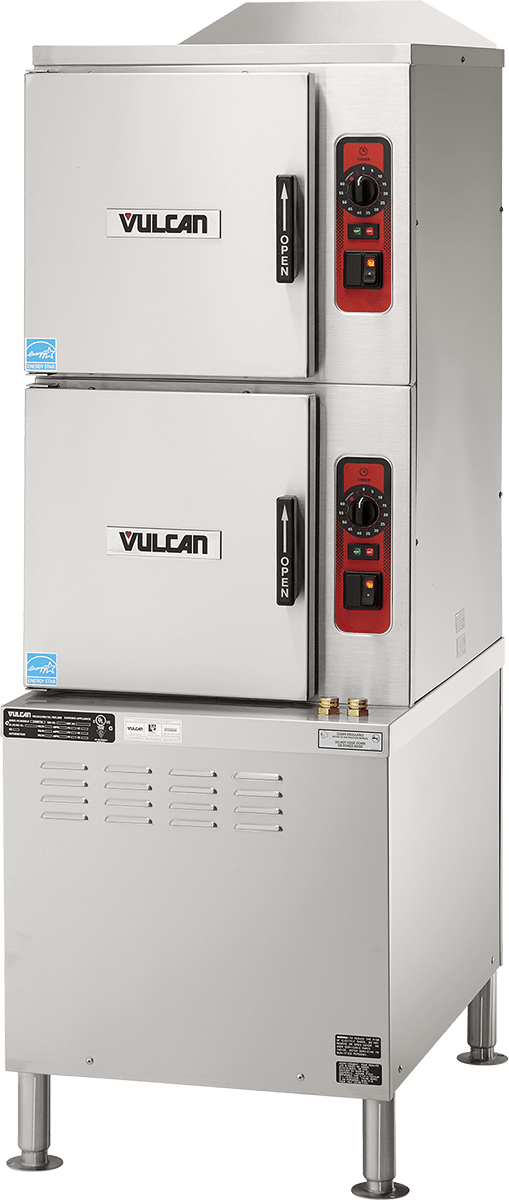 Vulcan C24ET10 10-Pan Convection Steamer with Base, 208V, Single Phase