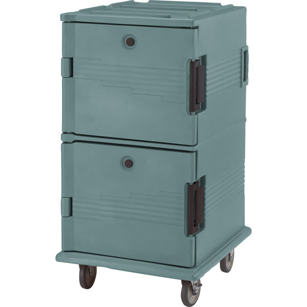 Cambro UPC1600401 Ultra Camcart® 2-Compartment Insulated Food Pan Carrier, 24-Pan Capacity, Slate Blue