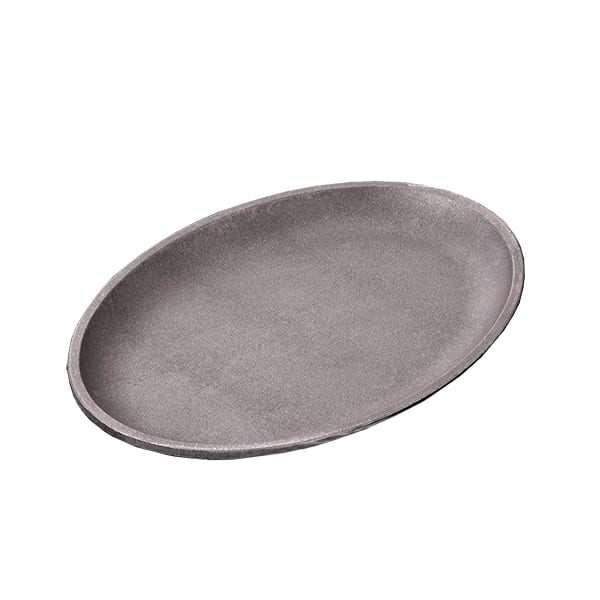 Service Ideas SK10CI Hot Solutions Sizzler Platter, Serving Skillet, 10.25" long, Cast Iron