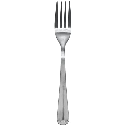 International Tableware OX-229 Oxford 18/0 SS Satin Finish 4-Tine Euro Dinner Fork 7-1/2"