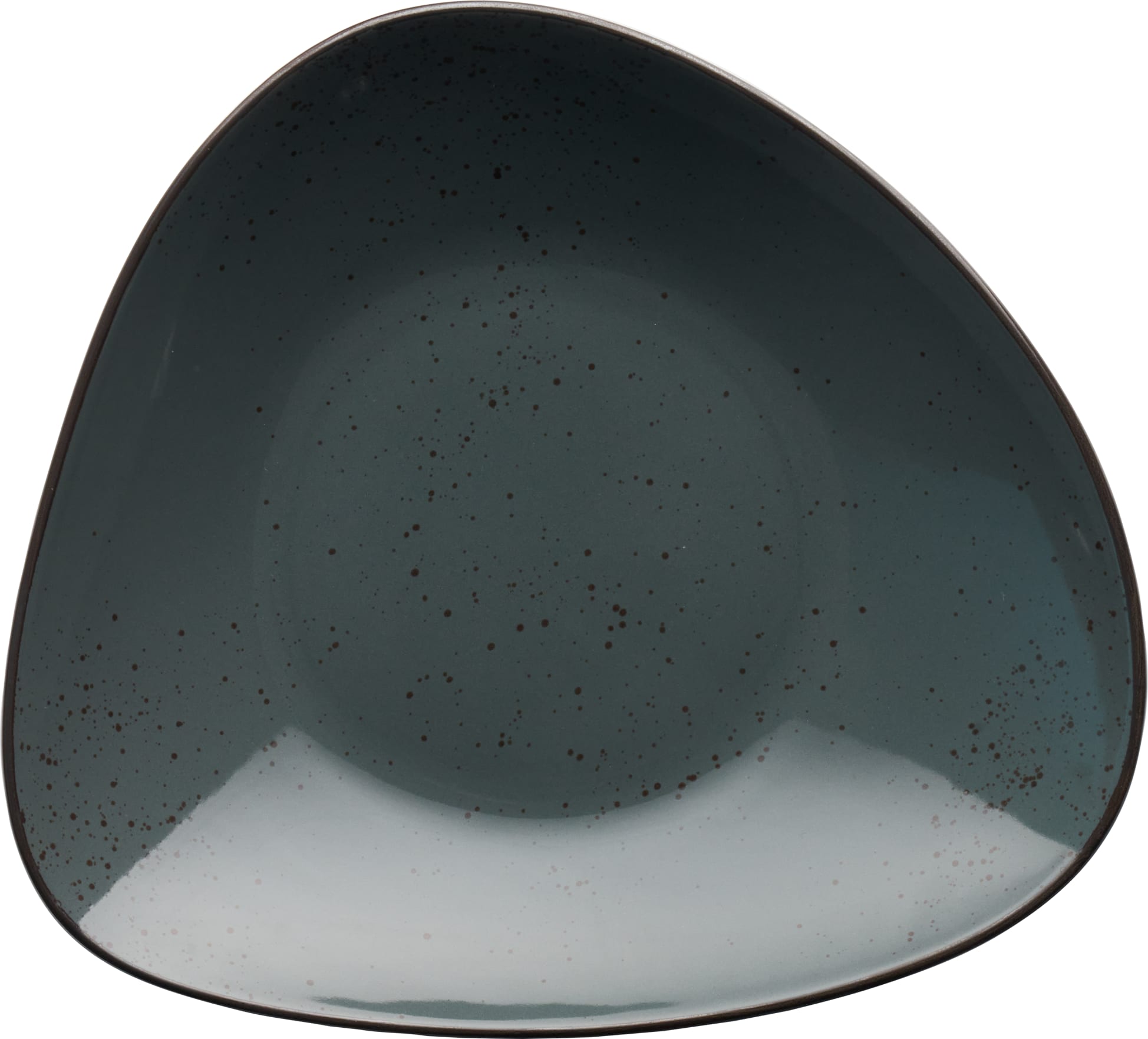 International Tableware SH-120-LN Splash Stoneware Lunar Blue w/Dark Brown Bowl 32oz