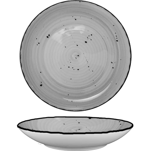 International Tableware RT-107-ST Rotana Stoneware Stone Pasta Bowl (14.5oz)