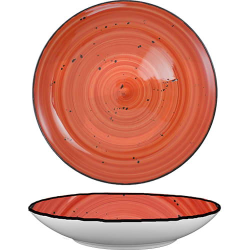 International Tableware RT-107-RU Rotana Stoneware Ruby Pasta Bowl (14.5oz)