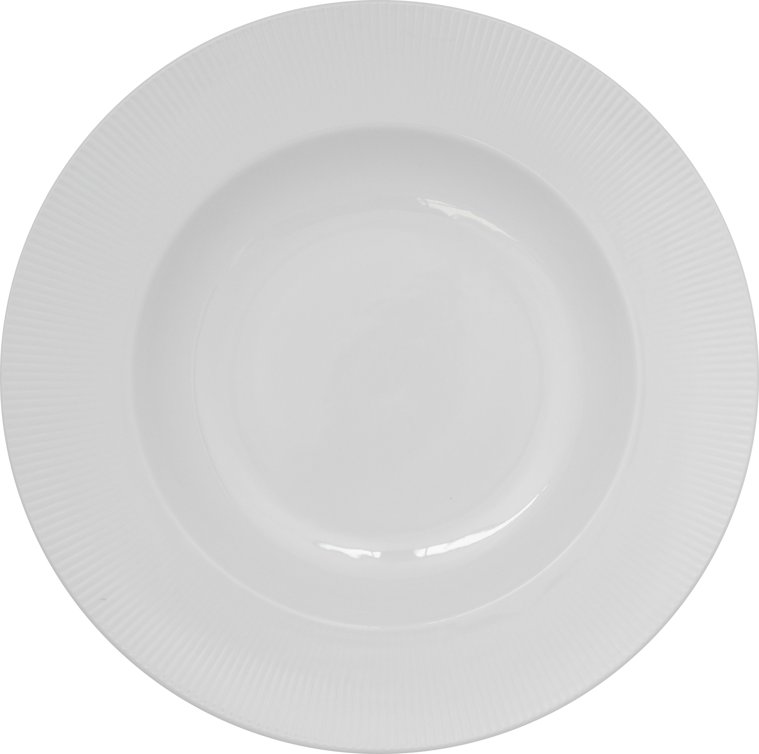 International Tableware SB-120 Sunburst Porcelain BW 2" Wide Rim Pasta Bowl (14.5oz)