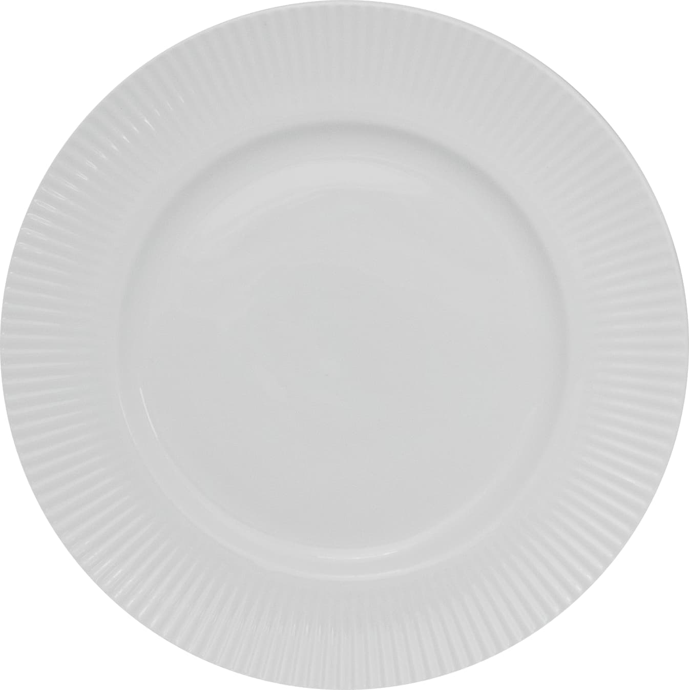 International Tableware SB-6 Sunburst Porcelain BW 1-1/2" Regular Rim Plate 6-1/2"