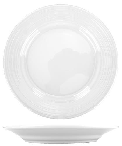 International Tableware MZ-166 Marzano Porcelain BW Plate 10-1/4"