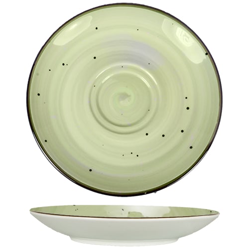 International Tableware RT-2-LI Rotana Stoneware Lime Saucer 6-1/2"