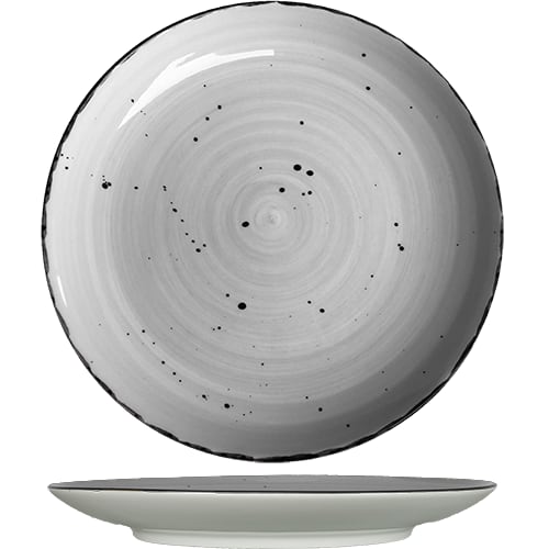 International Tableware RT-16-ST Rotana Stoneware Stone Plate 10-1/2"