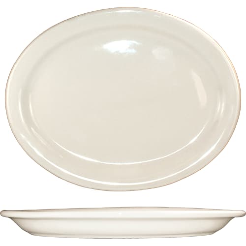 International Tableware VA-51 Valencia Stoneware AW Platter 16" x 10-7/8"
