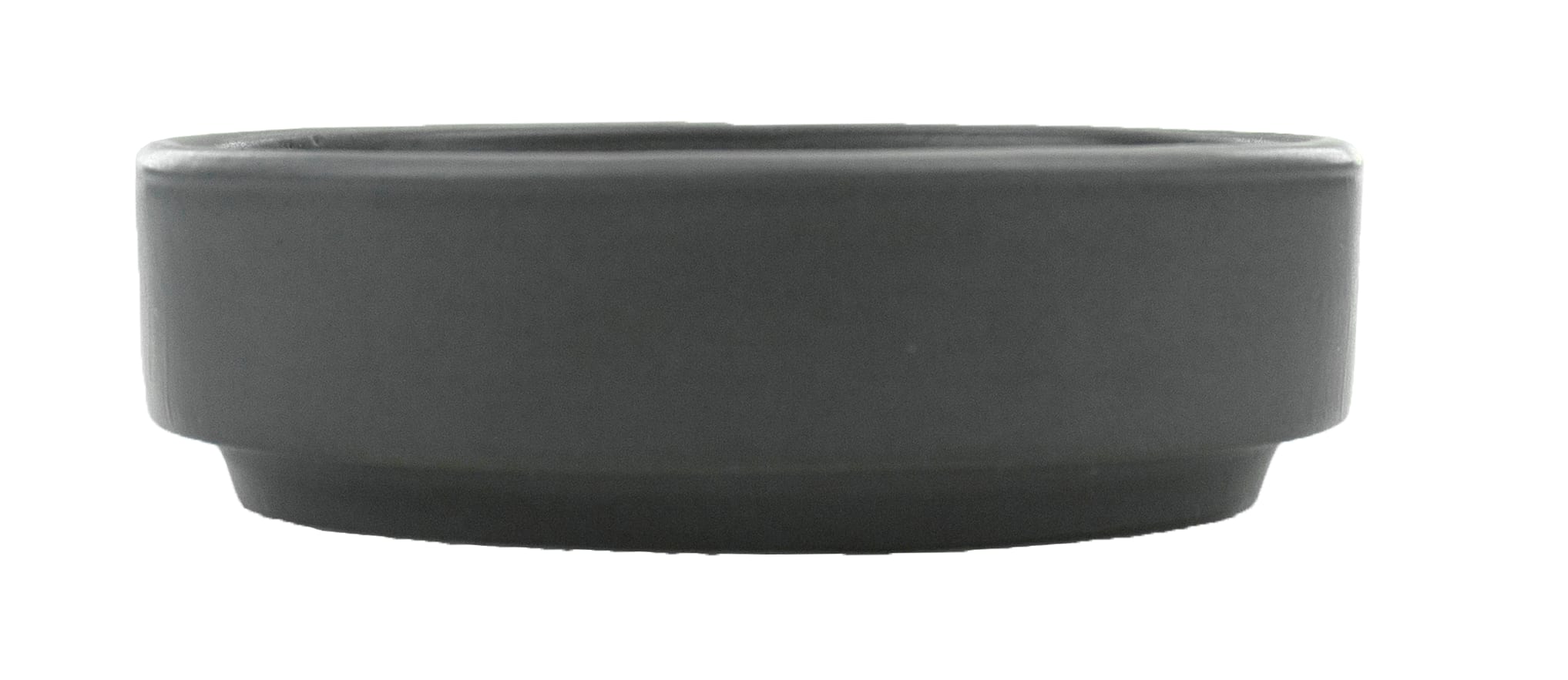 International Tableware TN-4-MG Torino Porcelain Matte Grey Sauce Dish (2oz)
