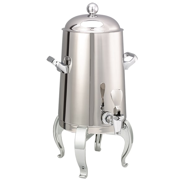 Service Ideas URN15VPSRG Flame Free Stainless Steel Vacuum Insulated Coffee Urn, Regal Base, 1.5 Gallon, Polished Finish