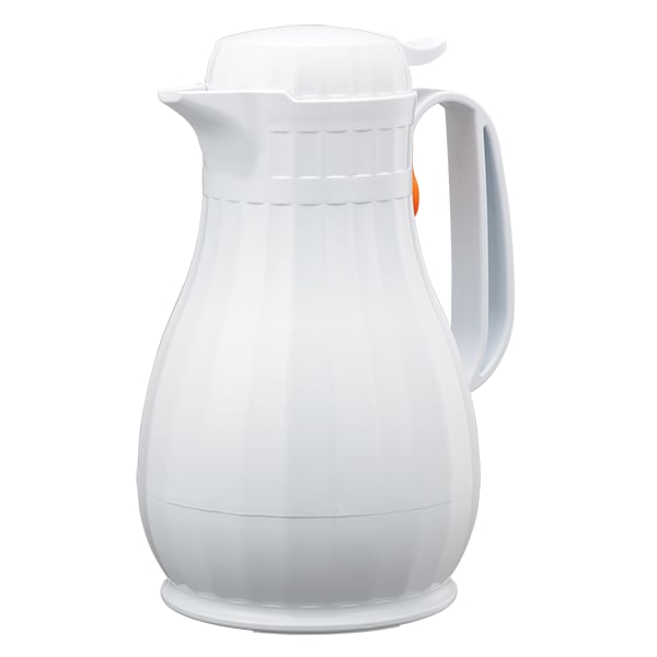 Service Ideas ECO13WH Eco-Serv Carafe Foam Lined Plastic Server, 44 Ounce, White