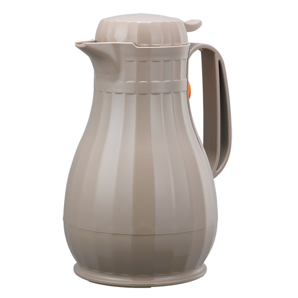 Service Ideas ECO13LA Eco-Serv Carafe Foam Lined Plastic Server, 44 Ounce, Latte